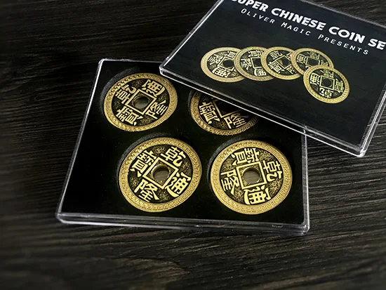 Super Kitajski Kovanec Set (Qianlong, Morgan Velikost) Čarovniških Trikov Kovanec Pojavi Izginili Magia Blizu Iluzije Prevara Rekviziti Mentalism