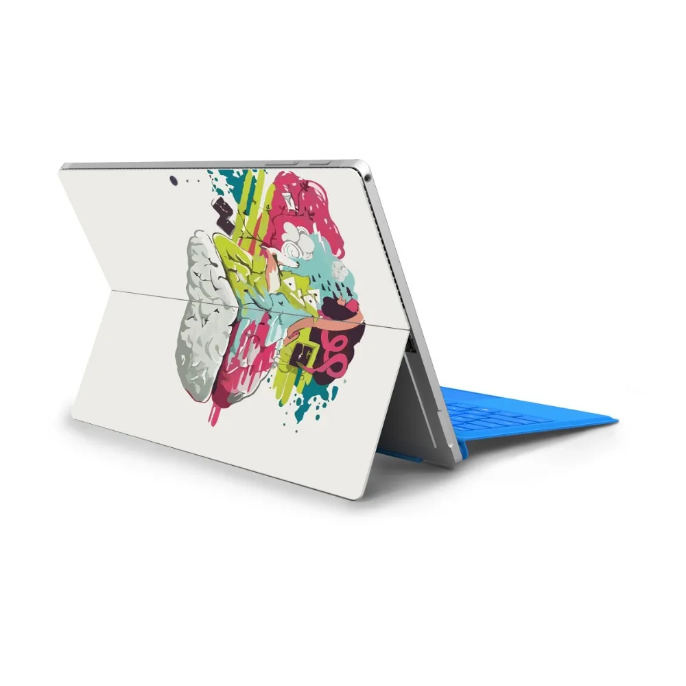 Leve in Desne polovice Možganov Vinilne Nalepke za Surface Pro 7 Pro X Prenosni računalnik Nalepko Kože za Površinsko Pojdi 2 Pro 5/6 Pro 3 4 Zaščitno folijo