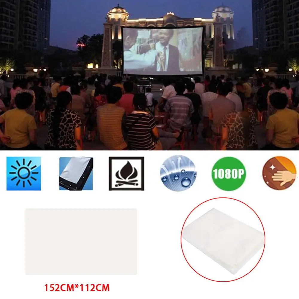 Zložljivi Anti-nabrati Prenosni Projektor Projektor-posebne enostavno zložljiv zaslon 74 cm Film Video Zaslon za Projektor