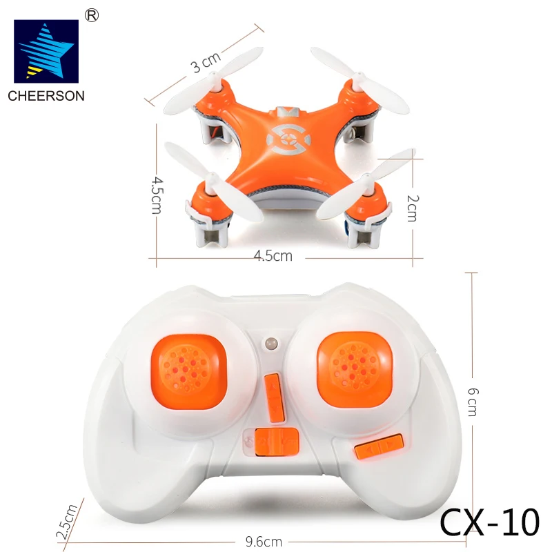 Cheerson CX-10 Mini 2.4 g 4CH 6 Os LED RC-Daljinsko upravljanje Quadcopter, Helikopter Brnenje CX 10 LED Igrače Darilo Za Darilo Otrok