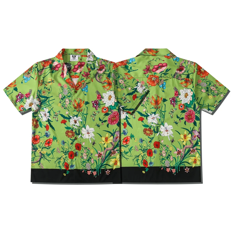 OSCN7 Priložnostne Tiskano Majico s Kratkimi rokavi Moški Ulica 2020 Havajih Plaži Oversize Ženske Modni Harujuku Srajce za Moške CSD31