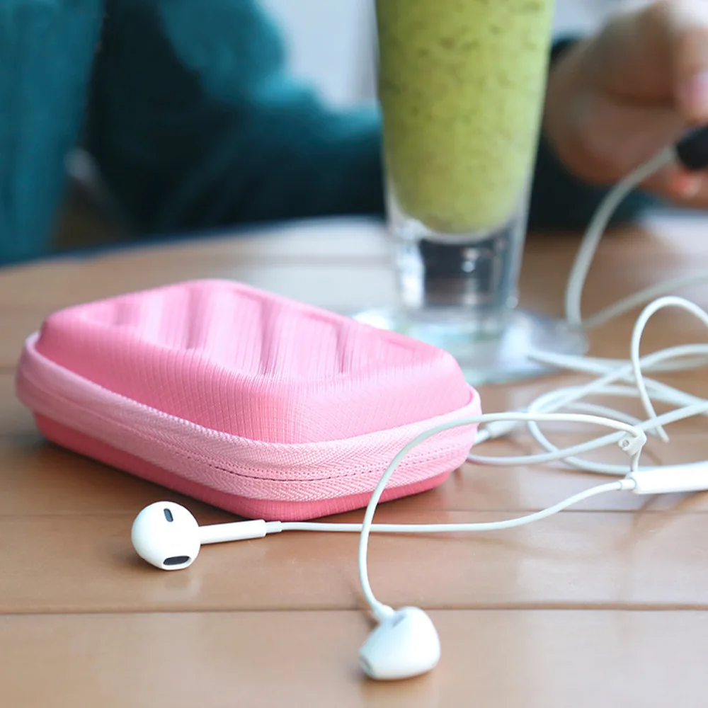 BUBM Slušalke Slušalke Slušalke Čepkov Trdi Prenosni Zaščitna torbica Potovanja Skladiščenje Vrečka Za iPod / MP3 /USB Kabel