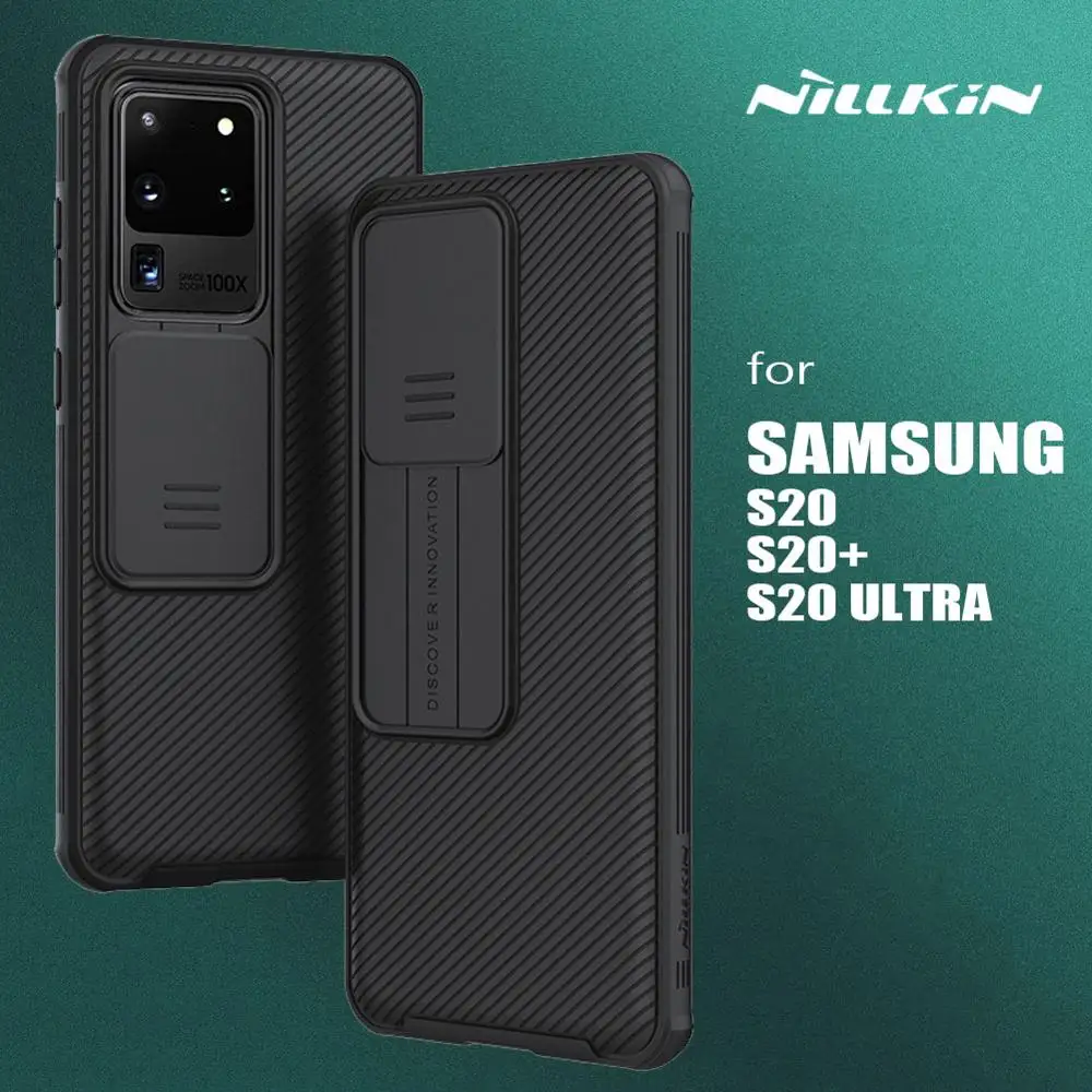 Nillkin za Samsung Galaxy S20 Ultra Camshield Pokrovček Potisnite Fotoaparat Slim Zaščite Primeru Telefon za Samsung Galaxy S20 Plus 5G Primeru