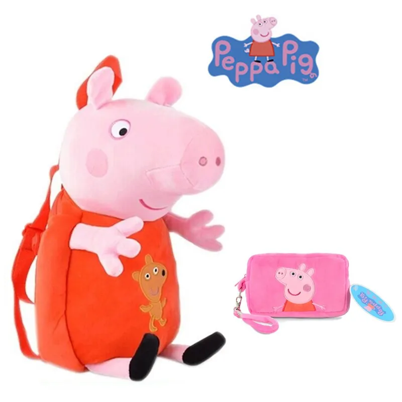 Peppa pig Peggy George prašičev plišastih vreča punčko igrača roza prašičev kawaii nahrbtnik denarnice študent vrečko otrok rojstni dan Božično darilo