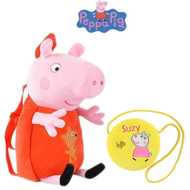 Peppa pig Peggy George prašičev plišastih vreča punčko igrača roza prašičev kawaii nahrbtnik denarnice študent vrečko otrok rojstni dan Božično darilo