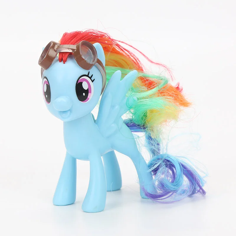8 cm Film My Little Pony Številke Igrače Prijateljstvo je Čarobno Rainbow Dash PVC Dejanje Slika Ponija Zbirateljske Model Lutke brinqudoes