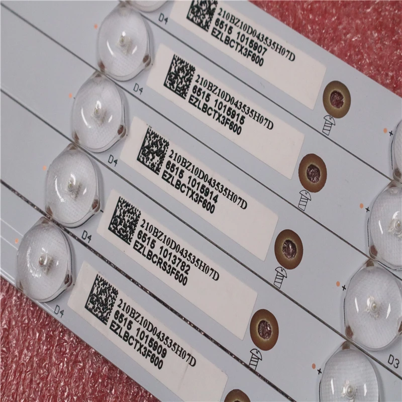 Novo 5 KOS/set 10LED(3V) 842.5 mm LED osvetlitvijo trakovi za 43PFT4131 43PFS5301 GJ-2K15-430-D510 GJ-2K16-430-D510-V4 01Q58-A