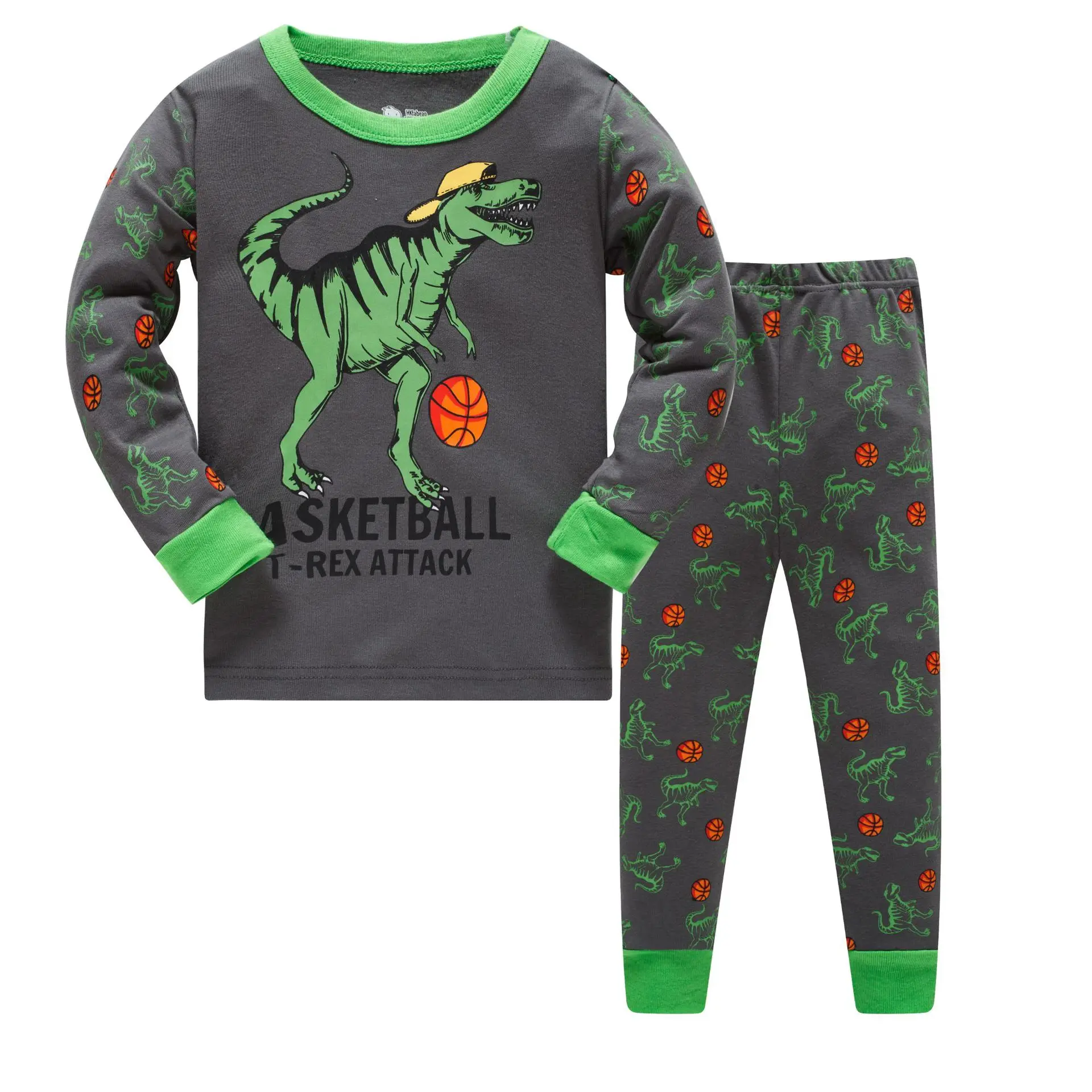 3-8 let otrok božični dinozaver pižamo določa otroci sleepwear fantje proge pižame baby santa pijamas