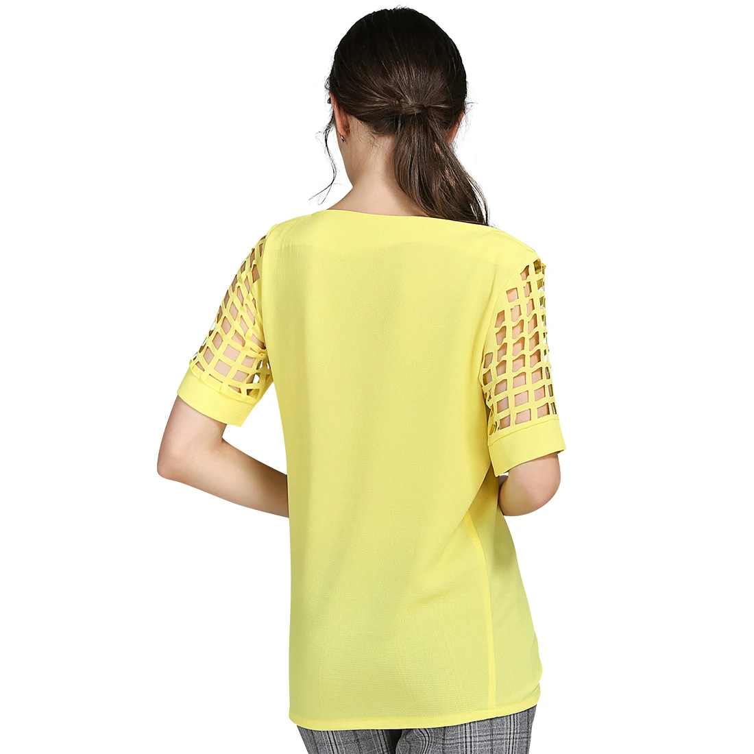 Plus velikost 5XL Ramenski Belo Bluzo Moda 2018 Votlih Iz Poletje Vrhovi korejski Majico s kratkimi rokavi Ženske Oblačila