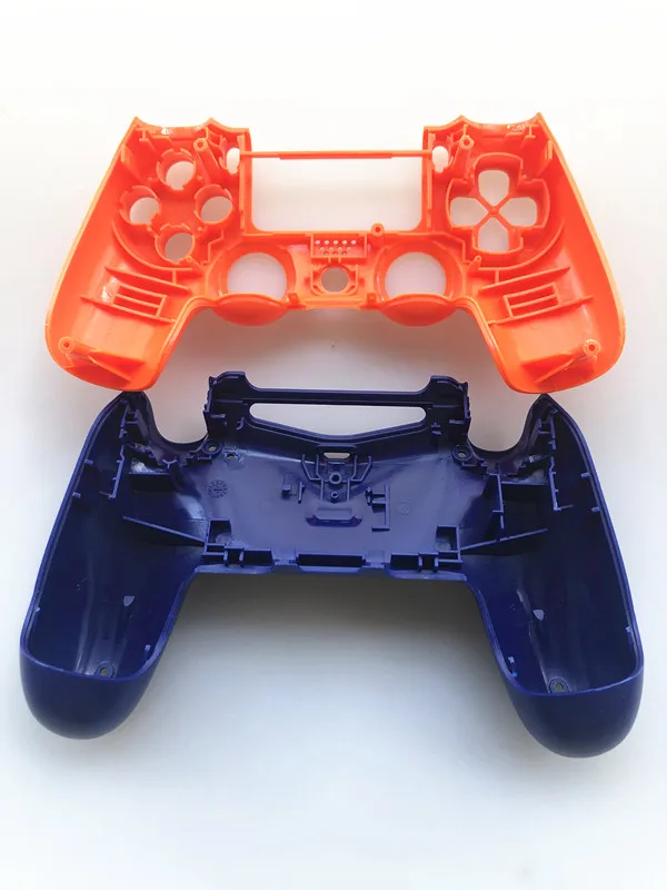 PS4 PRO Krmilnik za Celoten Sklop, Ohišje Primeru Lupini Za PlayStation 4 Pro JDM 040 JDS 040 Gen 2th V2 Kritje Oranžna Modra Kože, Kit