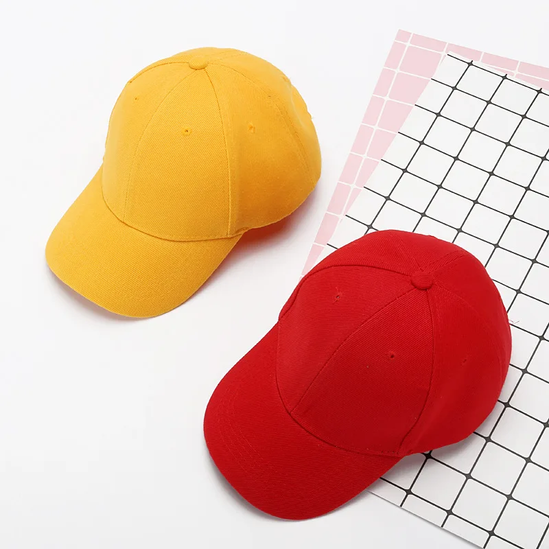 Preprost barva unisex otroci Baseball Skp Poletje, sonce klobuk na Prostem Nastavljiv Hip Hop Klobuki Casquette