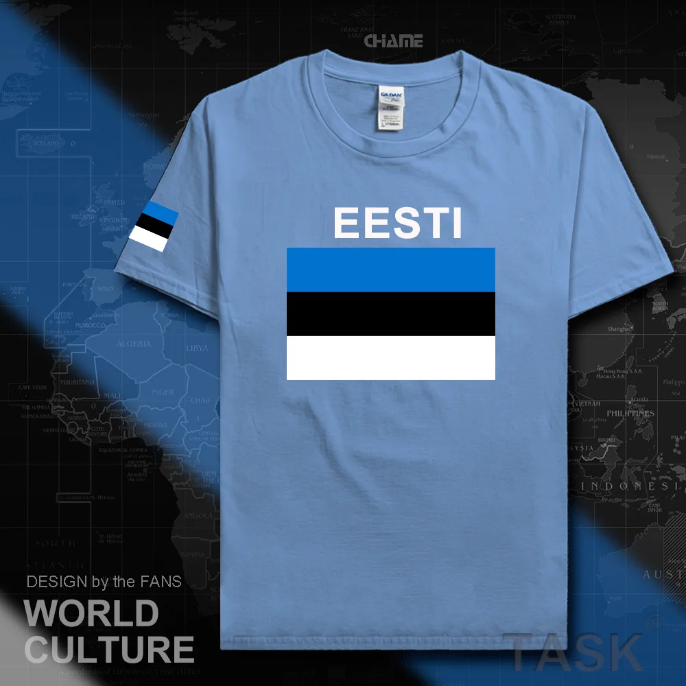 Estonija estonski moške majice s kratkimi rokavi 2019 dresov narod tshirt vrhovi bombaža t-shirt oblačila državo zastave so Natisnjene tees EST Eesti