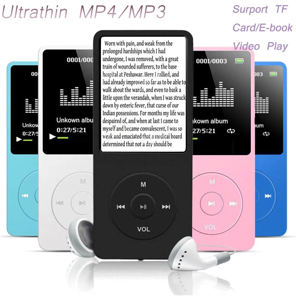 Nove 70 Ur Predvajanje MP3 Lossless Zvok Predvajalnik Glasbe TXT E-book, FM, Diktafon TF Kartice Podpira do 128GB Droship