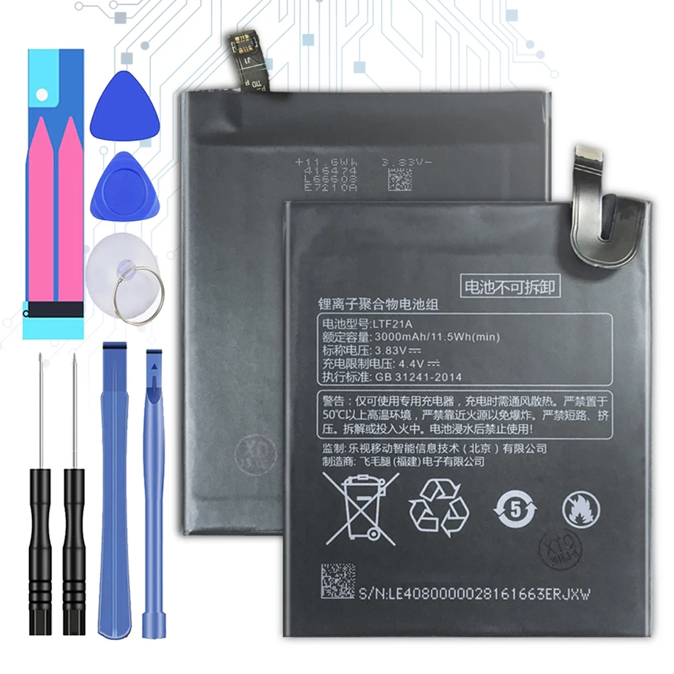 LTF21A Baterija Za Letv Le2 (pro)le 2S Le S3 X20 X626 X528 X621 X625 X25 X525 X620 X520 X522 X527 X526 3000mAh+Številko za Sledenje