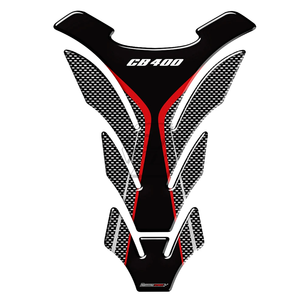 3D Carbon-videz Motocikla Tank Pad Zaščitnik Nalepke Nalepke Primeru za Honda CB400 CB 400 Tankpads