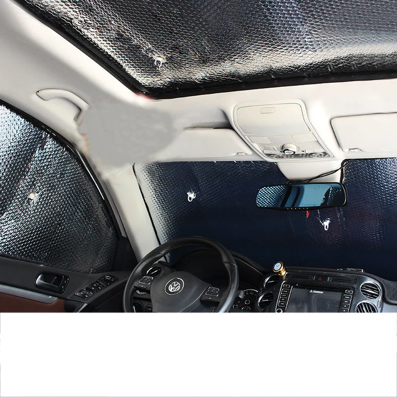 Lsrtw2017 Aluminijasto folijo okno avtomobila dežnik streho dežnik za volkswagen tiguan 2010-2017 2016 2013 2012 2011 2010