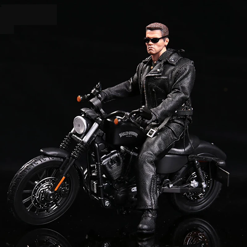 Schwarzenegger Harley Kovinske Zlitine Zbirka Model Darilo Simulacije Die Litega Vozil Zbirateljske Hobiji Igrače Motorno Kolo