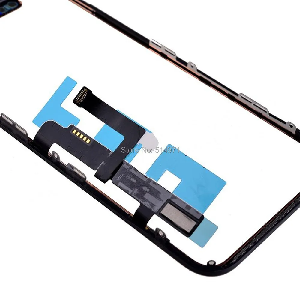 Visoka Kakovost LCD-Zaslon, Zaslon na Dotik, Sprednji Zunanji Steklena Plošča z Flex Kabel Za iPhone 11 12 pro MAx Nadomestni Deli