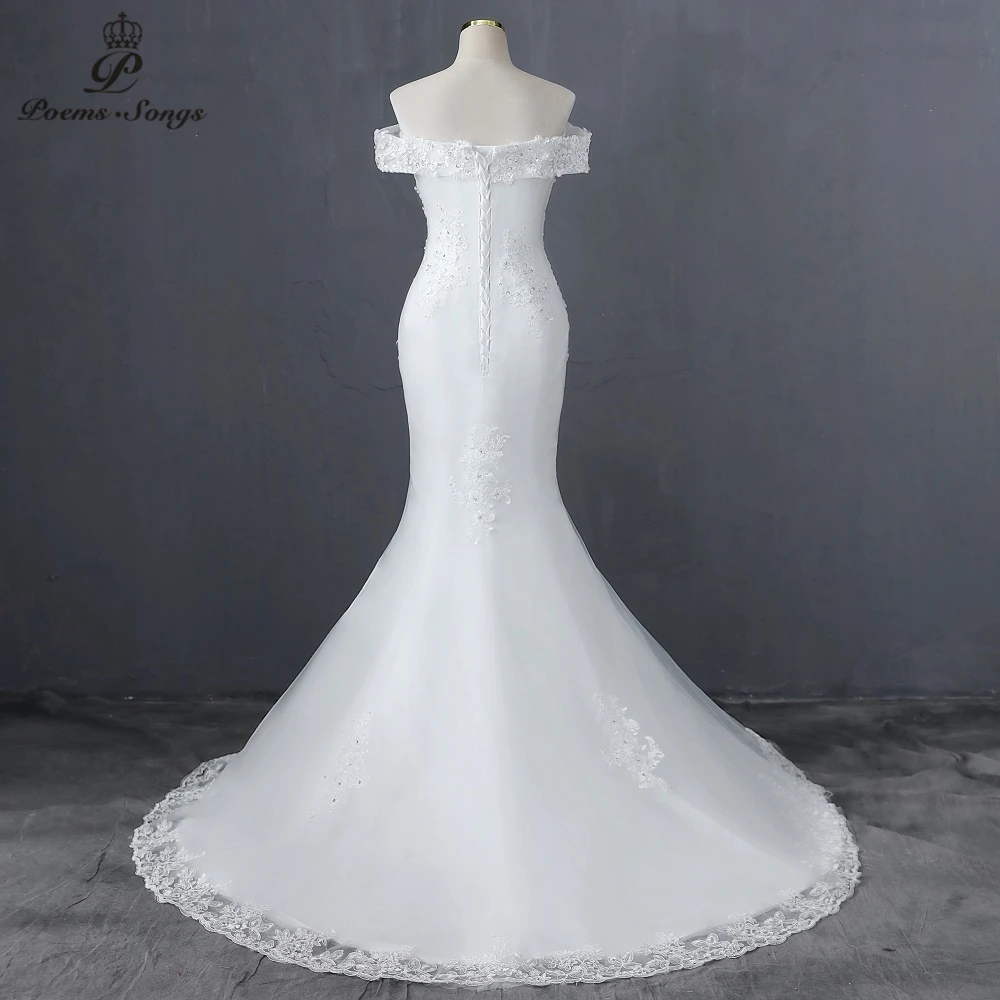 Elegantno Čoln ncek slog morska deklica poročno obleko 2020 poroka oblek zakonske zveze neveste obleko vestidos de novia haljo de mariee