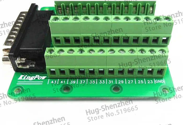 DB44 D-SUB DR-44 44 DR44 DB 44 zatiči Ženski 44pin port Terminal blok adapter pretvornik PCB board Zlom 3 vrstice