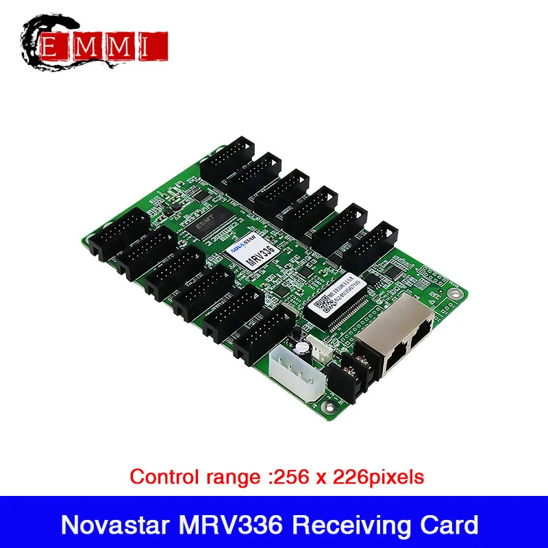 Novastar MRV336 Podatkov Sinhroni Sprejemnik Kartica.nadzor obsega 256 x 226 slikovnih Pik 12 x HUB75 vmesnik za LED zaslon