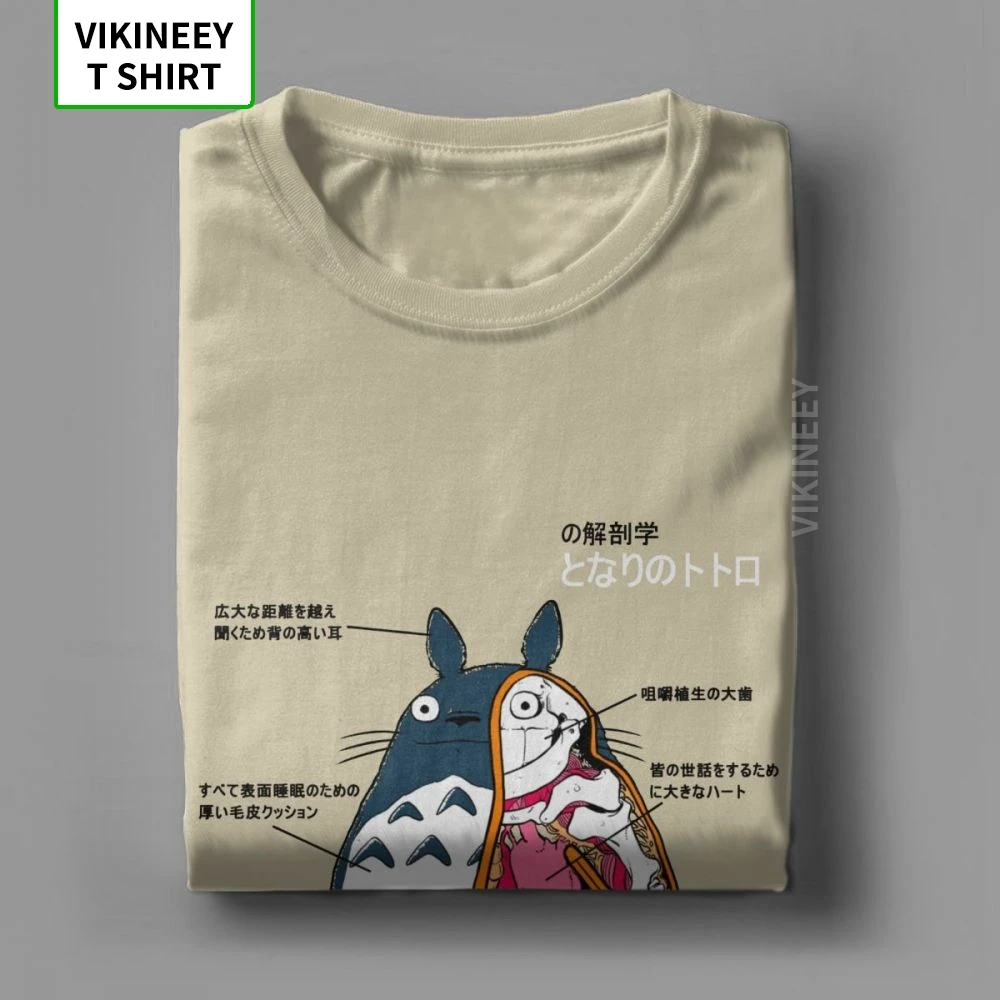 Moške Anatomije Soseda T Shirt Hayao Miyazaki Manga na Japonskem Ghibli Totoro Bombažne Tkanine, Kratek Rokav Tee Shirt 3XL T-Majice