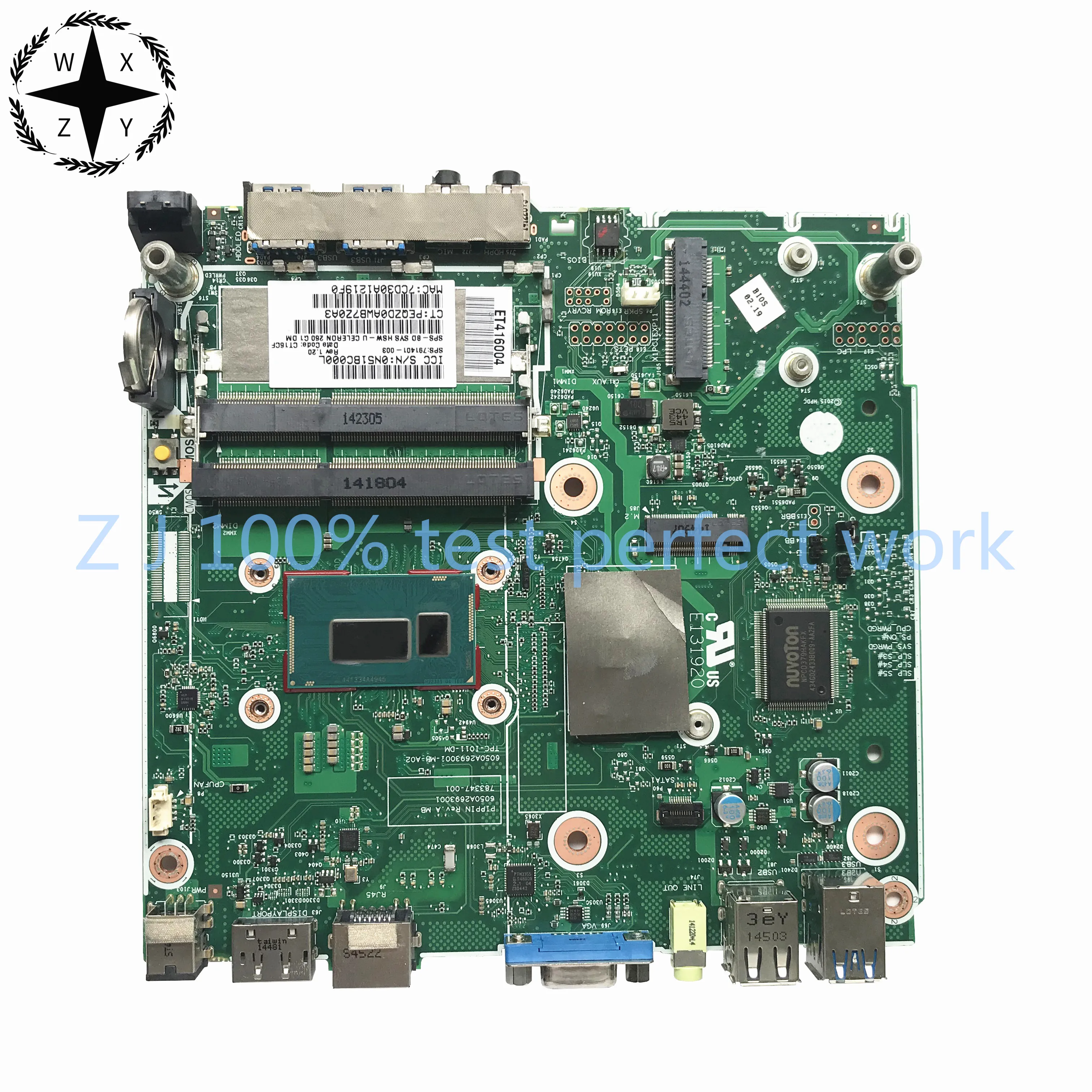 Za HP 260 G1 DM Motherboard 791401-003 793347-001 TZN-I011-DM 6050A2693001-MB-A02 DDR3 Testirani Hitro Ladjo