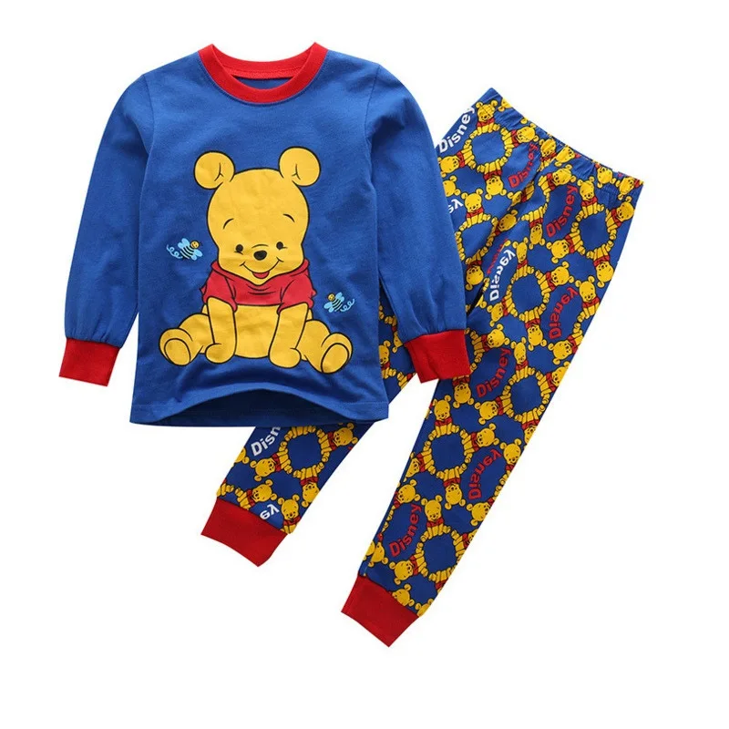 Čisto Nov Otroci meisjes pyjama otrok Sleepwear Risani Lik Bombaž Dolg Rokav Pižamo 2-7y