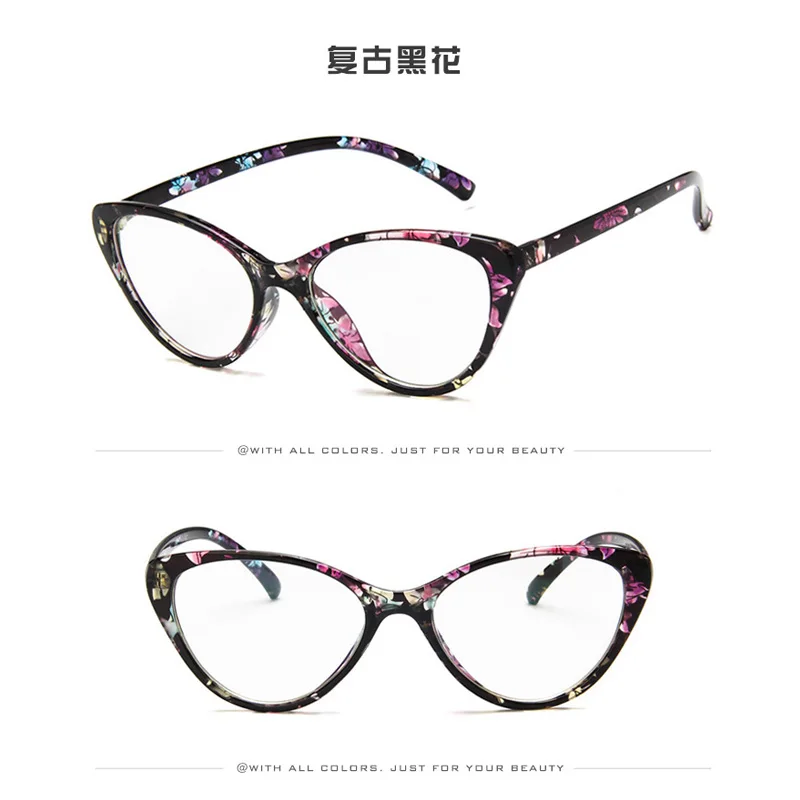 Moda za Ženske, Cat ' s Eye Glasses Okvir Jasno, Pregledno Ni Stopnjo blagovne Znamke Oblikovalec Okvirji Okvir Ženske Lady Očala Visoke Kakovosti