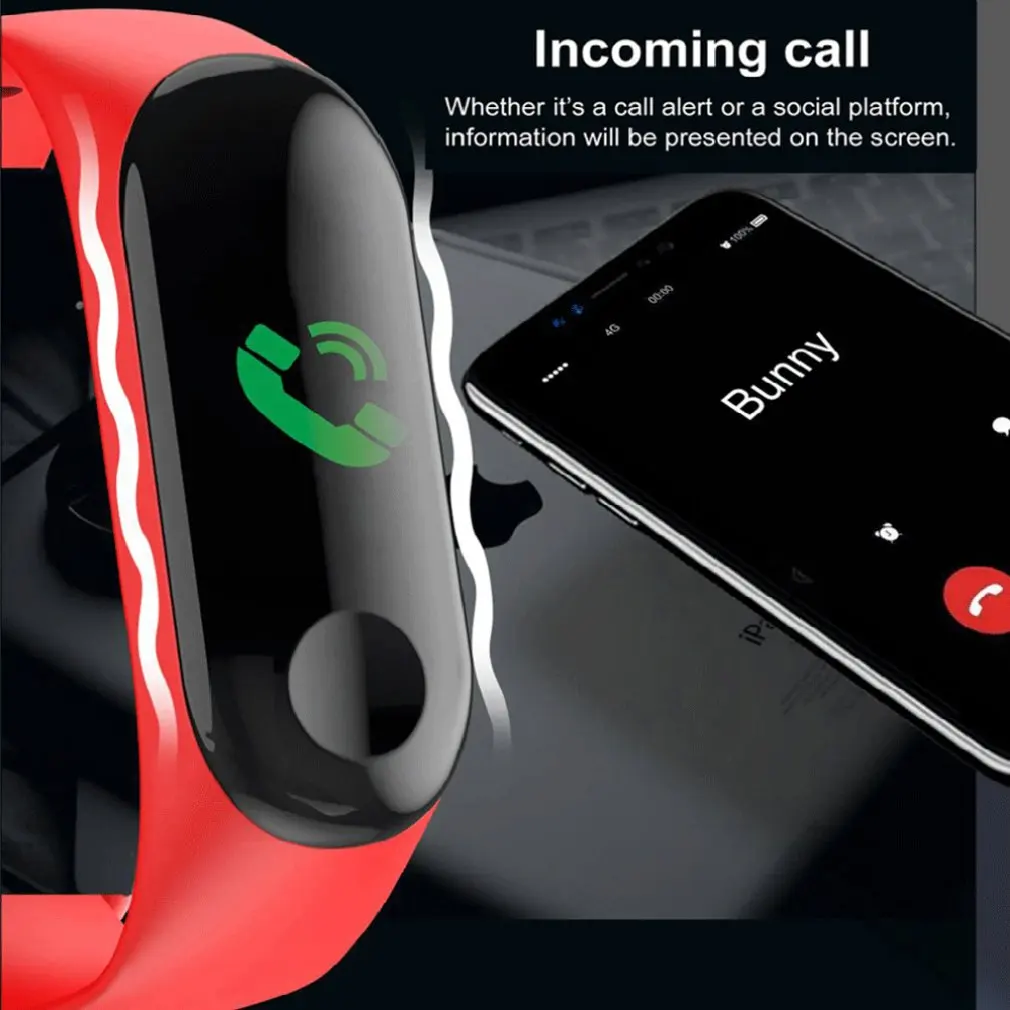 Digitalni watch Moške ali Ženske Pametno Gledati Srčni utrip, Krvni PressureSleep Monitor Pedometer povezava Bluetooth smart band zapestnica