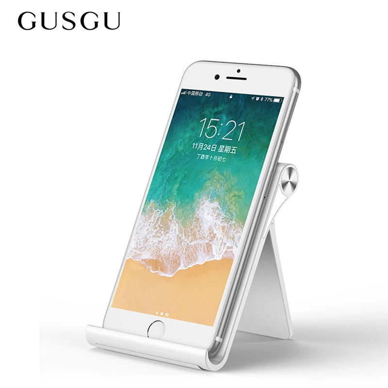 GUSGU Univerzalno Desk Imetnik Gori Nastavljiv Tablet Stojalo Za iPhone, Samsung Xiaomi Mobilni Zložljivi Nosilec za Telefon, Prenosni