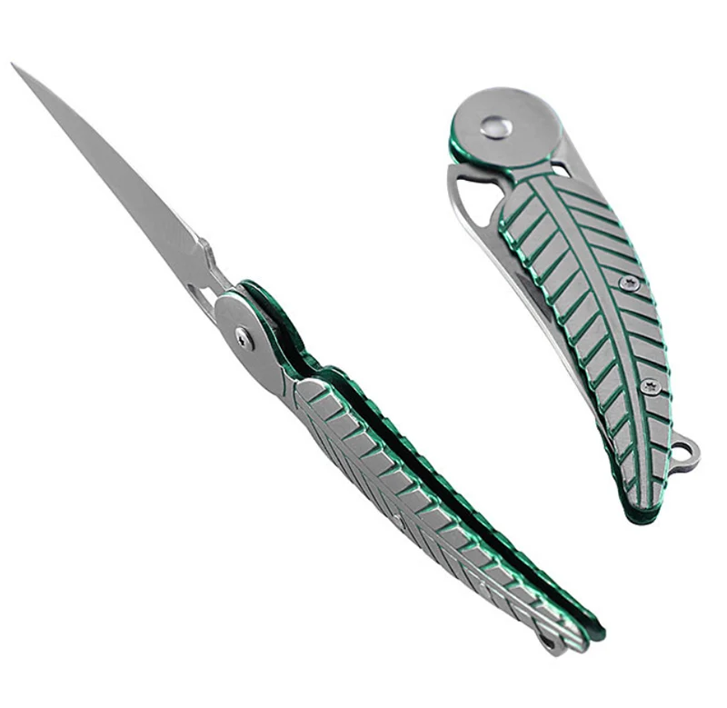 Zunanji self-defense nož visoko trdoto oster folding nož ustvarjalno pero žepni nož za sadje