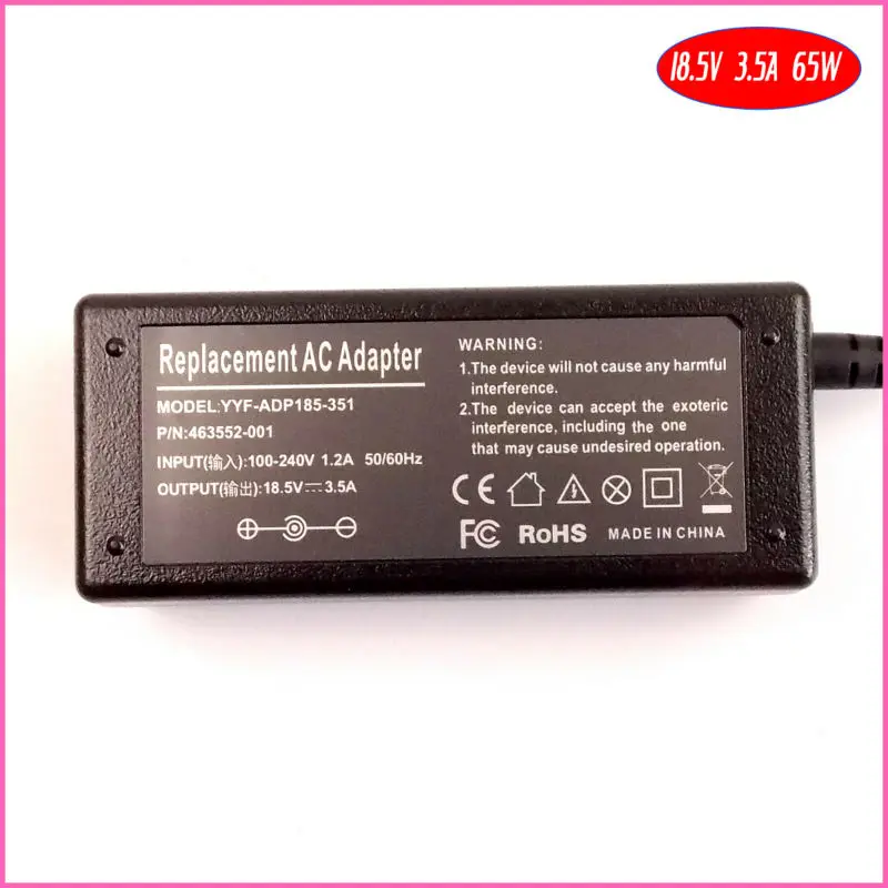 18.5 V 3.5 Prenosnik 65W Ac Adapter Polnilec za HP PAVILJON DM4-1160US DM4-1000 tm2t-1000 tm2t-1100