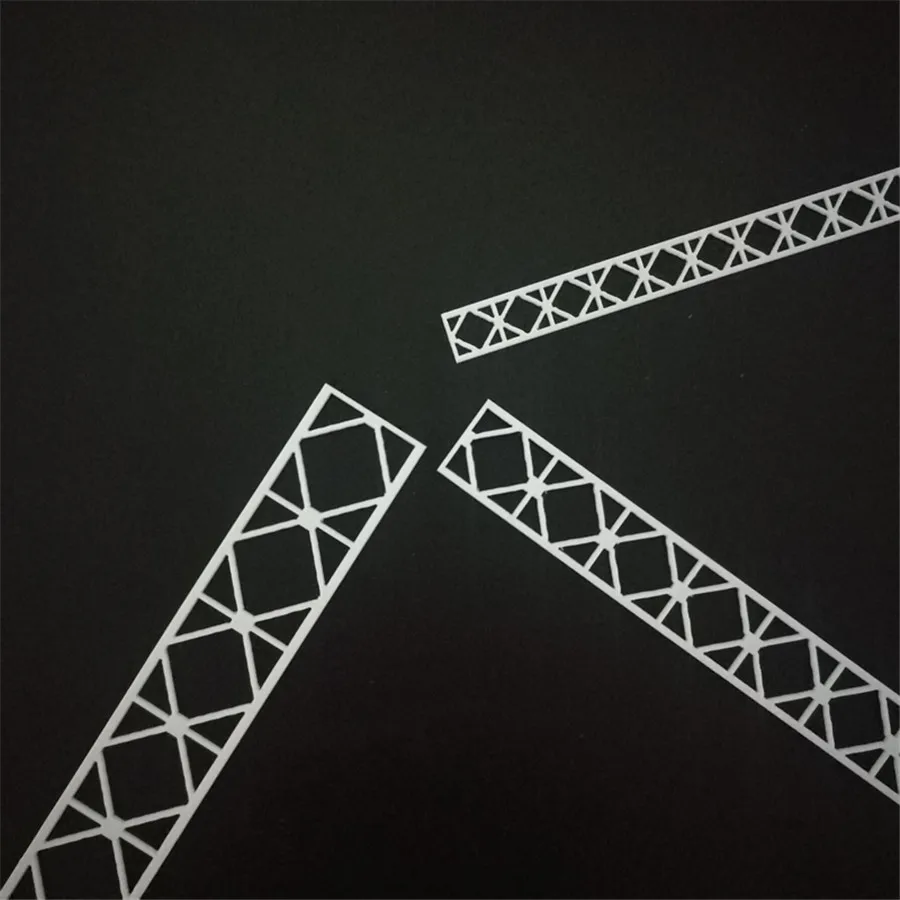 8pcs/veliko HO N 64 Obsega Pesek Tabela Scene Most Jekleni nosilec Truss Ograjo Model Materiala Za Vlak Postavitev