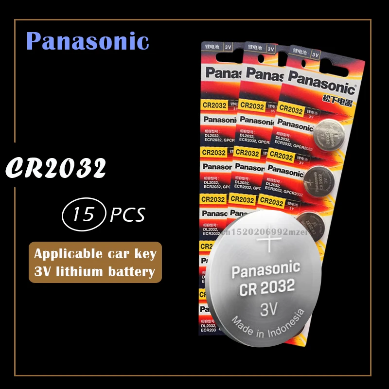 15pcs prvotne blagovne znamke nova baterija za PANASONIC cr2032 3v gumb celice kovanec baterije za gledanje računalnik cr 2032