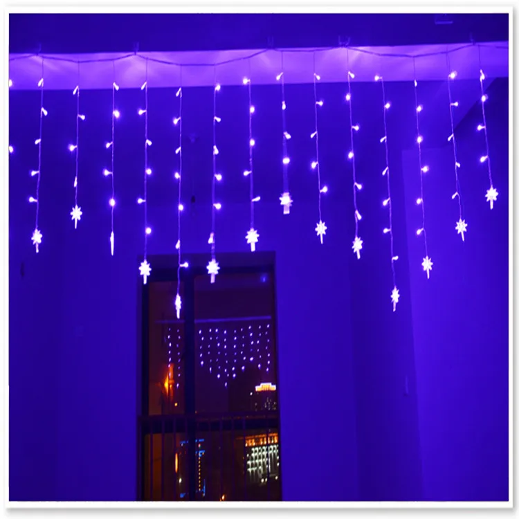 4M*0,7 M 100 LED Niz Vila Luči, 18P North Star Polaris Ice Bar Garland Zavese Luči za Stranke Božič Dvorišče Dekoracijo