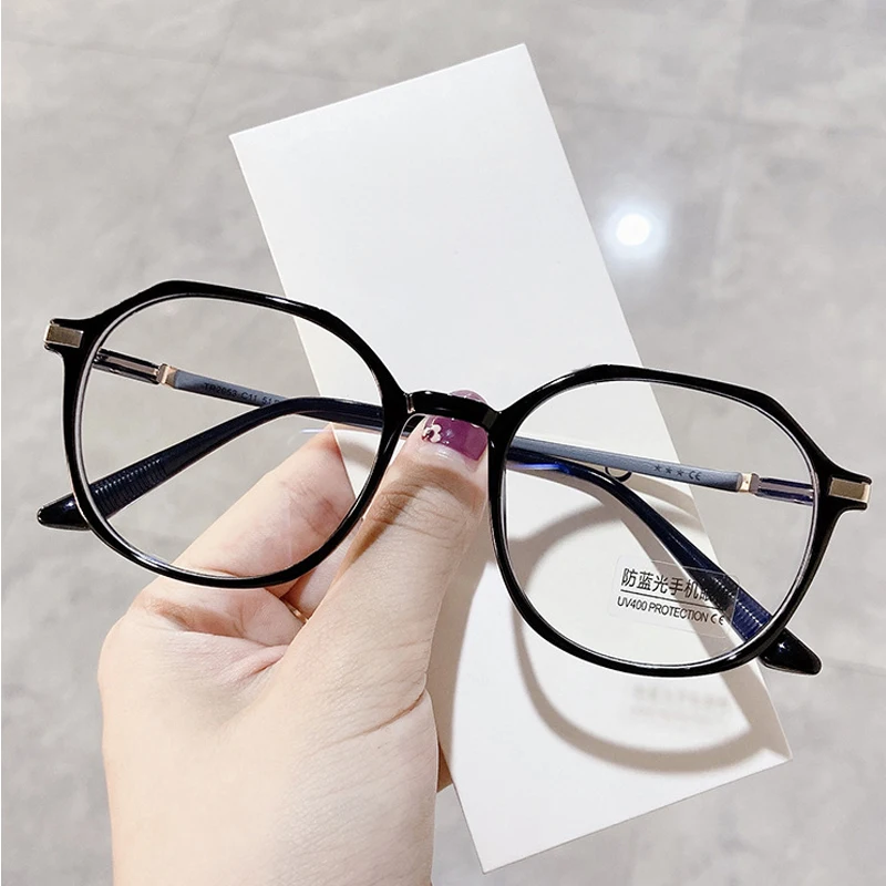 TR90 Poligon Očala Okvirji Anti Modra Svetloba Očala Moški Ženske Optični Moda Nezakonitih Računalnik Očala