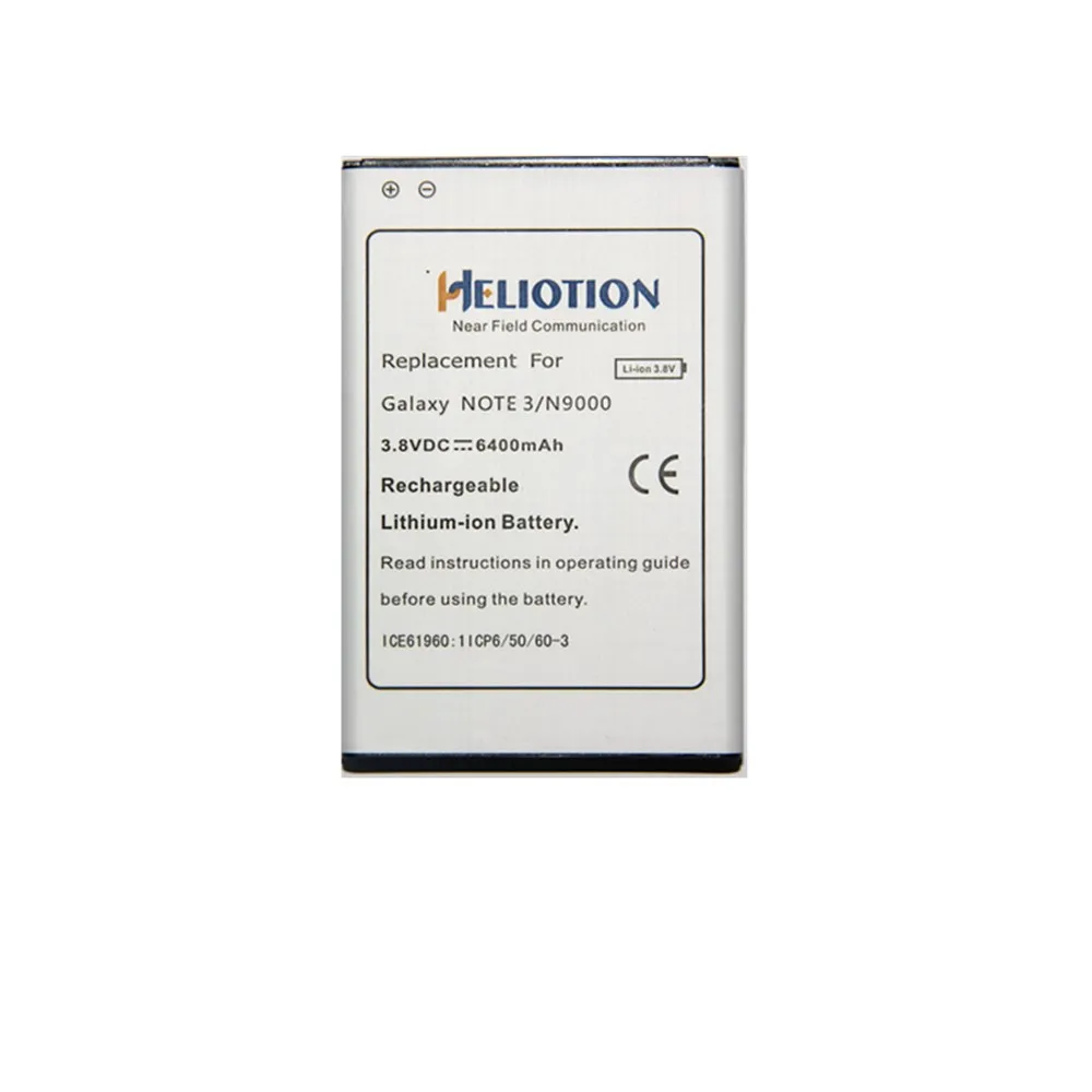 Samsung Note3 Baterije SM-N9000 N9002 N9009 N9005 N9006 N9008V/S 6400mAh Razširjene Baterije withBlack/bela Kritje Primera