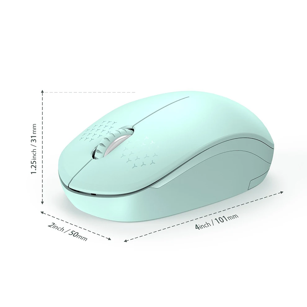 SeenDa 2.4 G Brezžična Miška za Prenosni računalnik Namizni Tiho Mišk Prenosni Izklop Miši za Prenosnik Mini Miške Računalnik 1600 DPI Mause