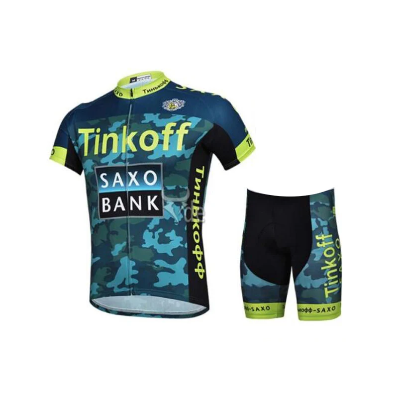 2019 Saxo Tinkoff Bank Kratek Sleeve Kolesarjenje Jersey Set Ropa Ciclismo Hombre MTB Kolesarjenje Oblačila Dihanje Kolo Kolo Jersey