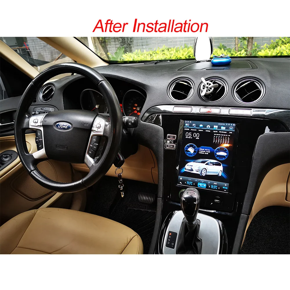 Tesla Android za 9,0 DIN Avto GPS navigacija radio Ford Smax/S-Max/Galaxy 2007-avto multimedijski predvajalnik, Stereo avdio autoradio