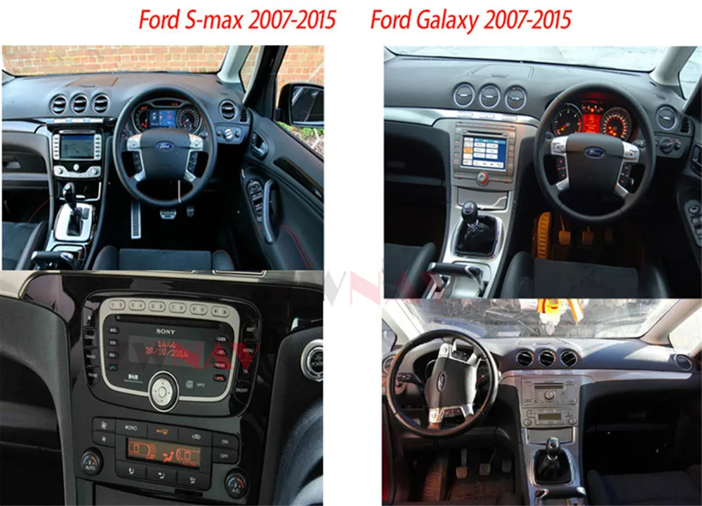 Tesla Android za 9,0 DIN Avto GPS navigacija radio Ford Smax/S-Max/Galaxy 2007-avto multimedijski predvajalnik, Stereo avdio autoradio