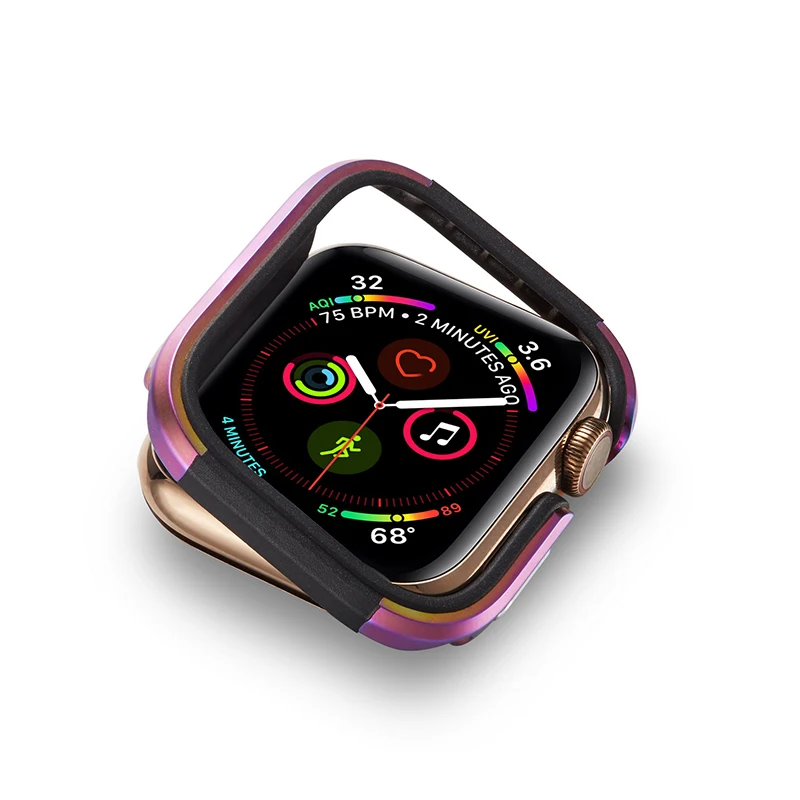 Kritje Primera Za apple gledati Serije 6 se 5 4 3 44 mm 40 mm TPU+aluminij zlitine Ultra-tanek polno Zaščitnik primeru za iwatch Dodatki
