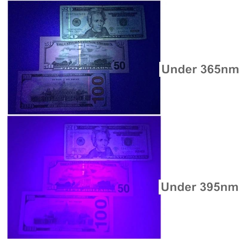 TMWT 365nM UV LED Ultra Violet 3W Pero Svetilko, Baklo Luči 365 nm UV Penlight za Denar Detektor