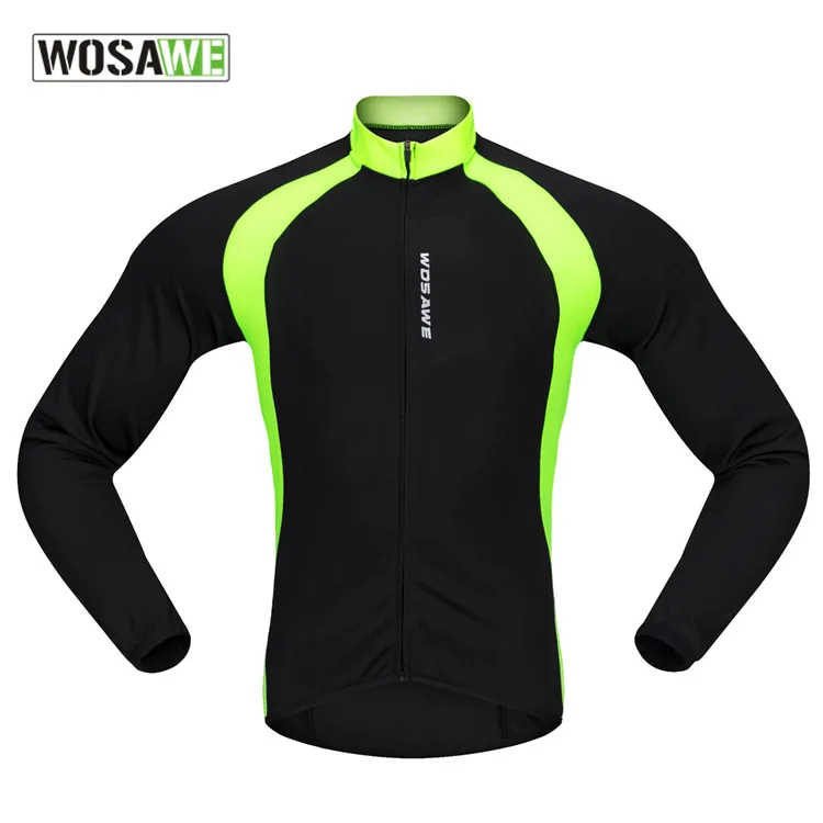 črna/fluorescentno zelena kolesarska jakna moški dolgo oblačila kolo chaqueta ciclismo cikel oblačila kolesarska vožnja odporen na veter. veter plašč