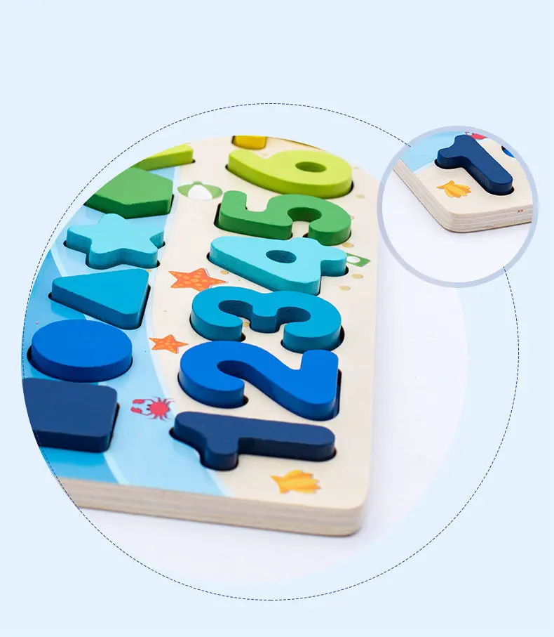 Digitalno Obliko Puzzle Montessori Izobraževalne Igrače, Nastavite Otroci Zgodnjega Učenja Začetne Številke in Številke Ujemanje Odbor