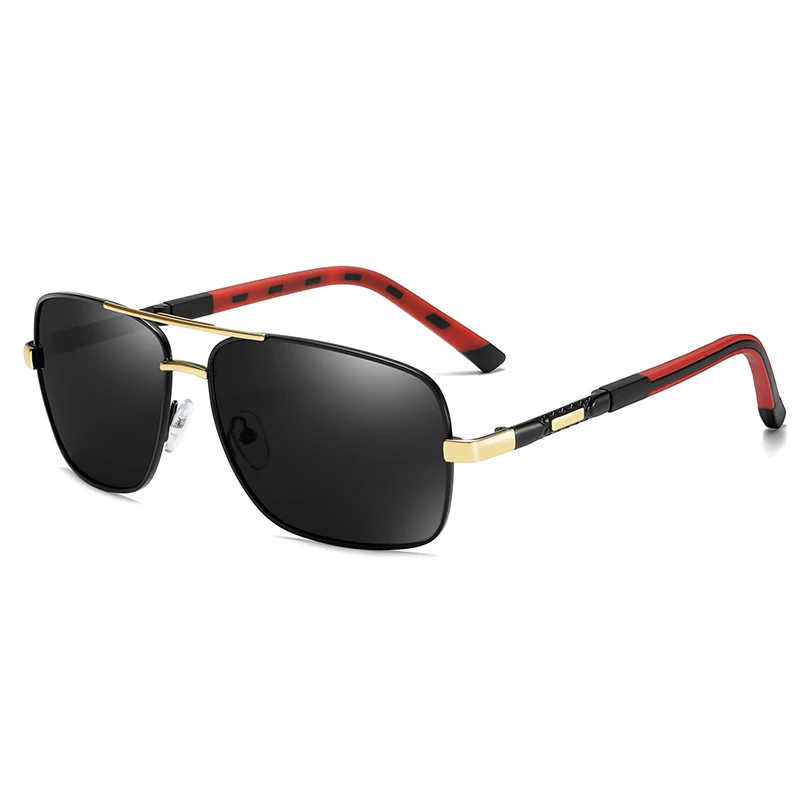 Klasičnih Kvadratnih Polarizirana sončna Očala blagovne Znamke Design Moških Kovinski Premaz Vožnjo sončna Očala Moški UV400 Odtenki Očala Oculos de sol