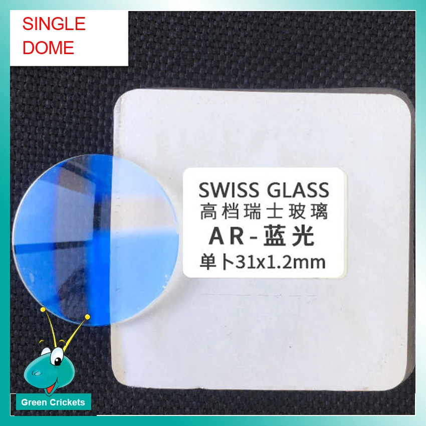 DM28325 1,2 mm Enotni Dome Modra Svetloba Ar, Prevlečeni urno Steklo Krog 28mm ~32.5 mm Mineralne Modra Watch Stekleni Deli