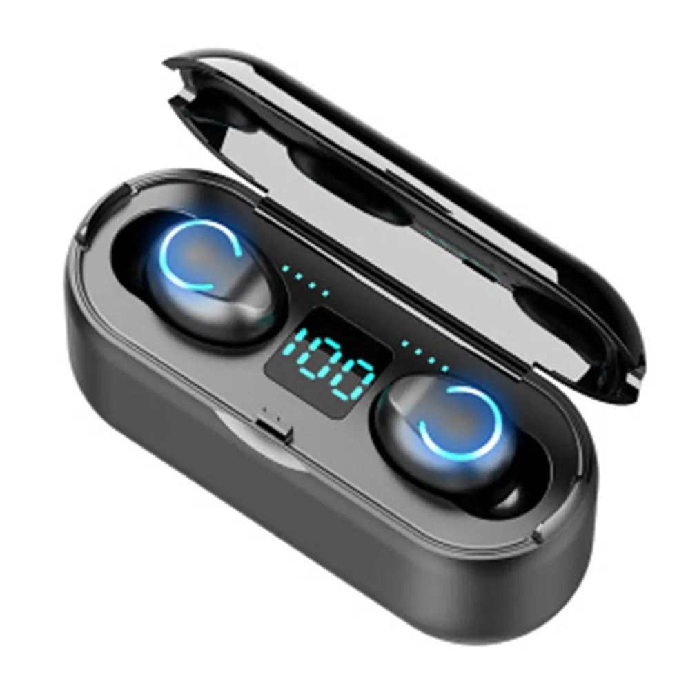 Brezžične Slušalke TWS Bluetooth Slušalke 3 LED Zaslon 2000mAh Polnjenje Box Šport Nepremočljiva Čepkov na Dotik za Nadzor Slušalke