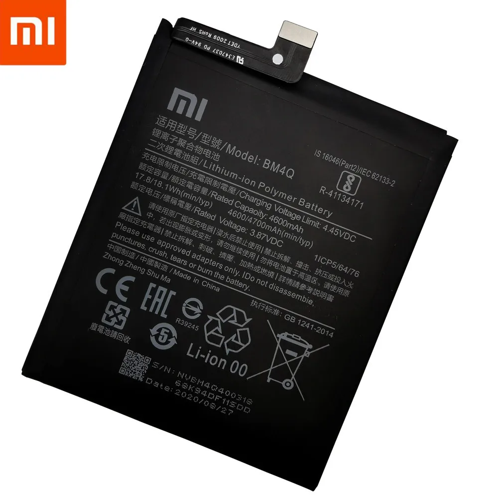 Prvotne Zamenjava Baterije BM4Q Za Xiaomi Redmi K30 Pro K30Pro Pristno Baterijo Telefona, 4700mAh+Orodja